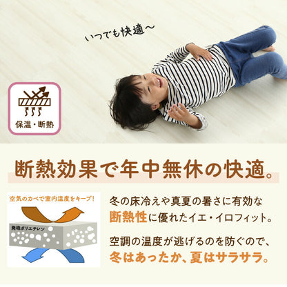 イエ・イロフィット ジョイントマット 45cm角 18mm厚 尺五 48枚 6畳 送料無料