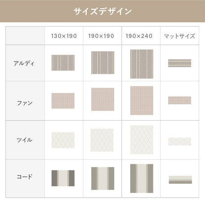 洗える日本製ラグ 45×75 送料無料