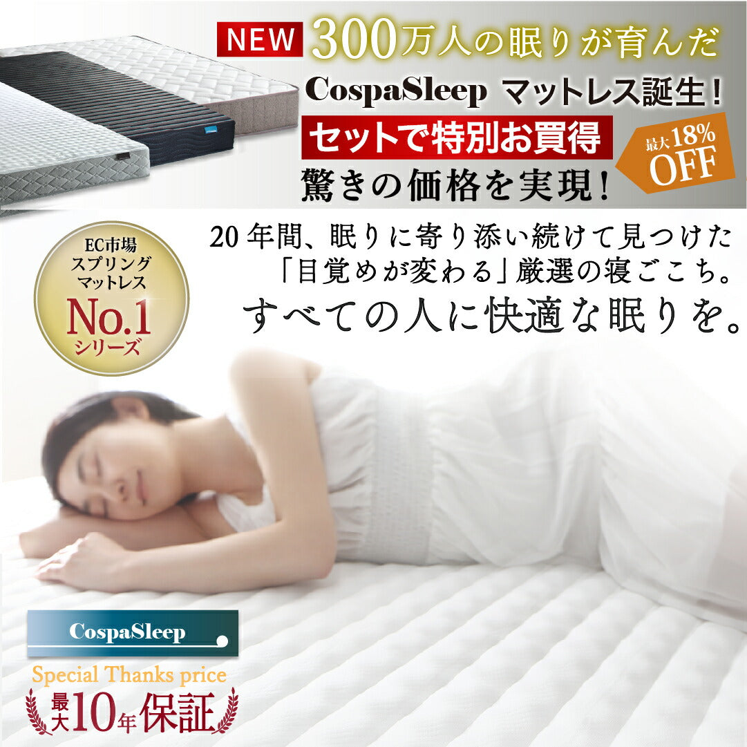 【新商品】組立設置付き ベッド 棚コンセント 収納付き  Ever X エヴァー エックス ベストセラーモデルマットレス付 シングル 送料無料