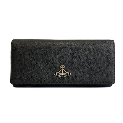 【正規品】 ヴィヴィアンウエストウッド VIVIENNE WESTWOOD 長財布 サフィアーノ 51120005 L001N N402 BLACK 送料無料