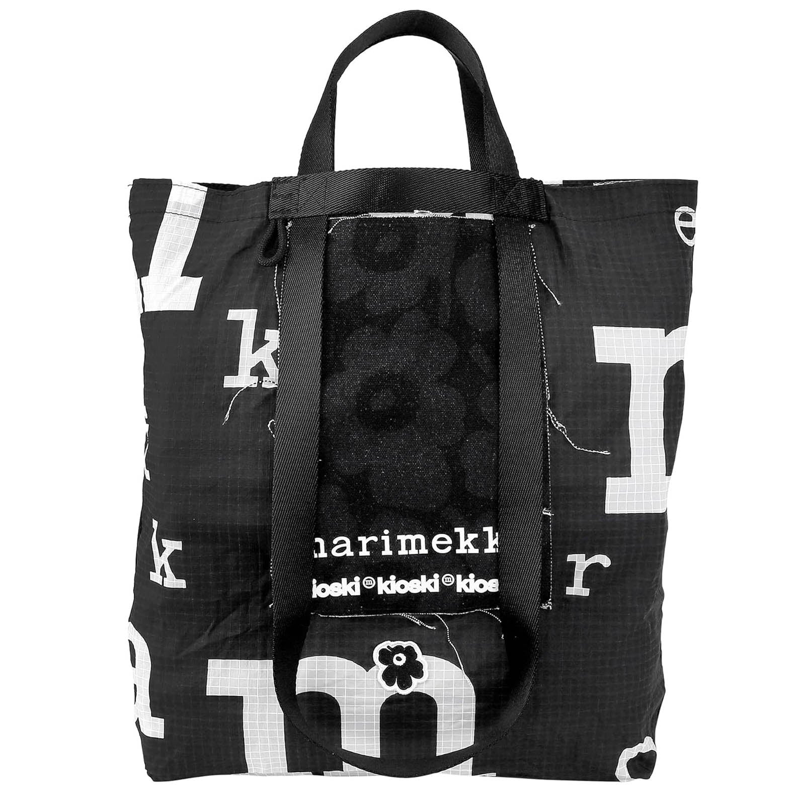 【正規品】 marimekko マリメッコ トートバッグ FUNNY TOTE MARIMERKKIブラック 92212/992 BLACK 送料無料