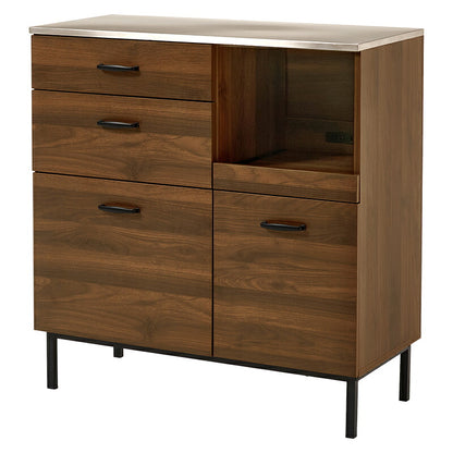 キッチンキャビネット カウンター キッチン収納 コンパクト 耐熱 耐久 ステンレス 天板 使用 北欧 おしゃれ