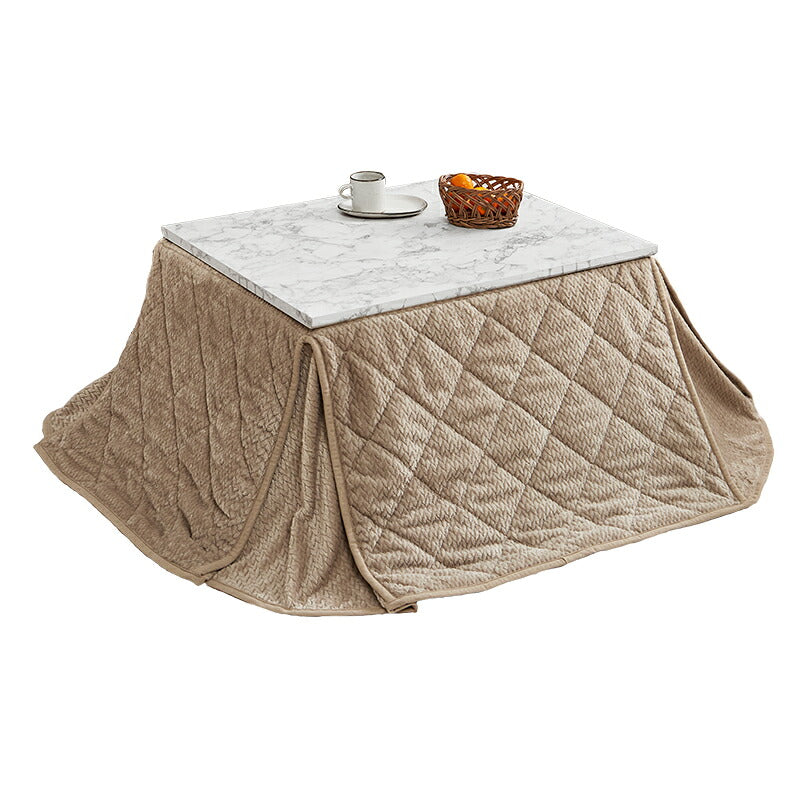 こたつ うす掛け布団 2点セット 長方形 おしゃれ コンパクト 可愛い こたつテーブル 大理 テーブル