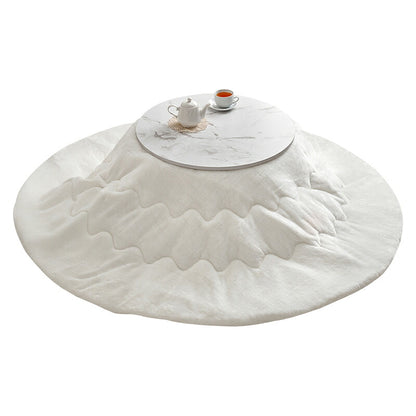 こたつ うす掛け布団 2点セット 楕円 丸型 おしゃれ コンパクト 柔らかい 丸形天板 コンパクトこたつ 丸形