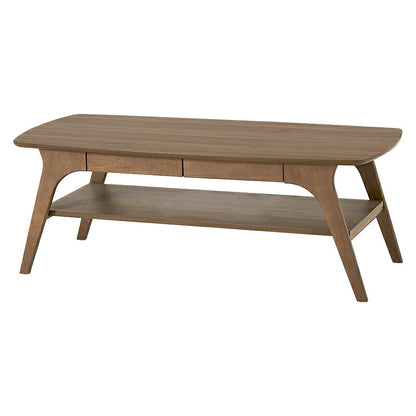 テーブル センターテーブル 曲線 シルエット 木目 センター 作業 便利 引出し 取り外し おしゃれ 北欧