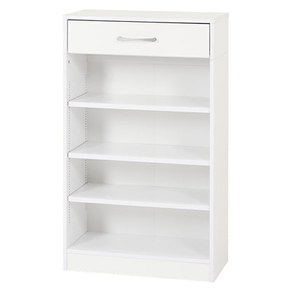 ブックラック 本棚 収納家具 ラック 収納 1cmピッチ ピッチ 棚板 調節 上部 引出し 幅60cm おしゃれ 北欧