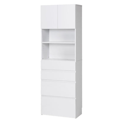 ハイタイプすき間収納 収納家具 キャビネット ランドリー キッチン 幅59cm 北欧 おしゃれ シンプル モダン