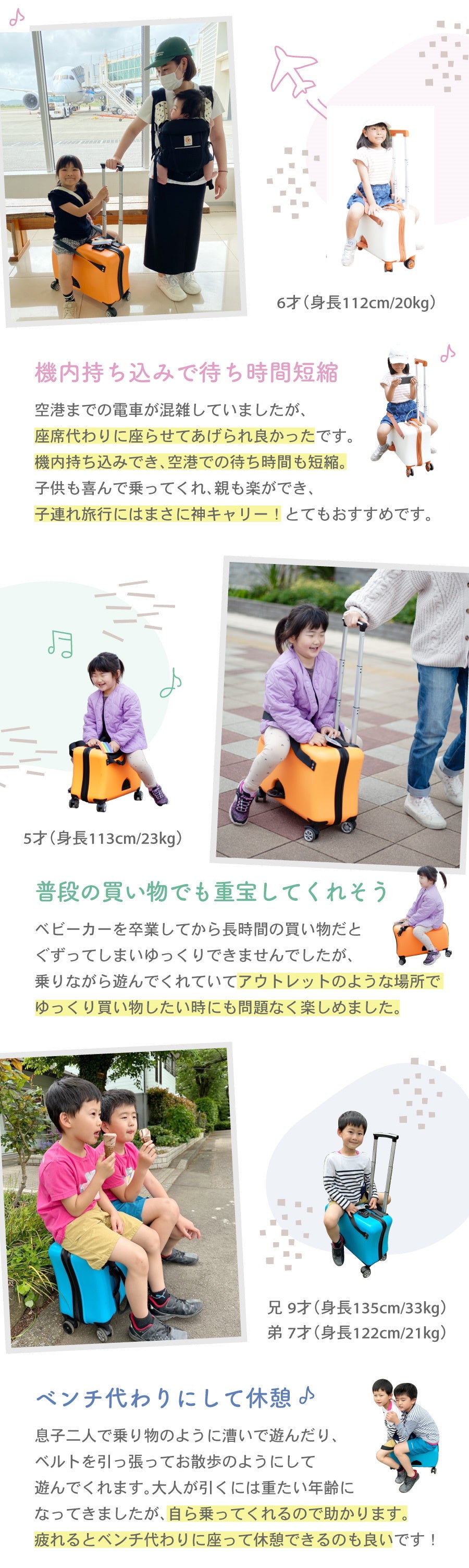 【8月下旬出荷予定】Nippers 子供が乗れるスーツケース 機内持ち込みサイズ HAPIRIDE MINI (ハピライドミニ) 20インチ 32リットル