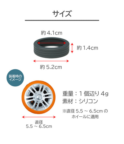 スーツケース キャリーケース キャスターカバー