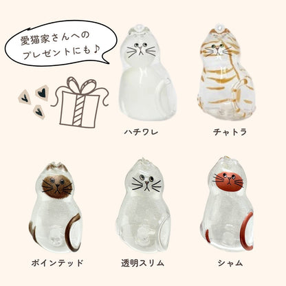 【新商品】ねこけだま ケース キーホルダー 猫毛玉 入れ 猫毛収納ボックス 12種類