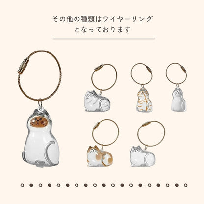 【新商品】ねこけだま ケース キーホルダー 猫毛玉 入れ 猫毛収納ボックス 12種類