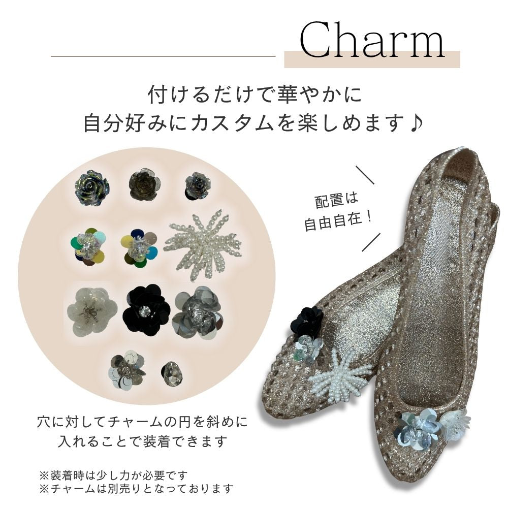 【8月上旬より順次出荷】自分でカスタムできる ジェリーサンダル  レディース