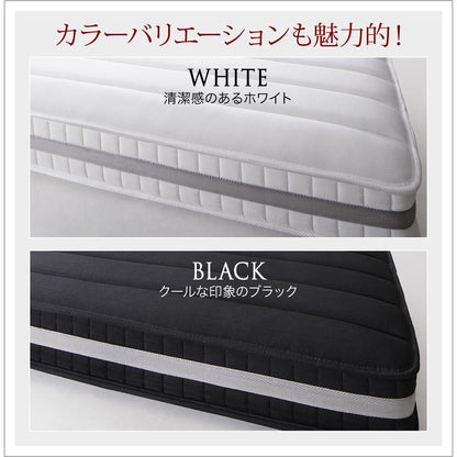 【新商品】跳ね上げベッド 大容量収納／プロストル2 プレミアムポケットコイルマットレス付き 縦開き セミシングル 送料無料