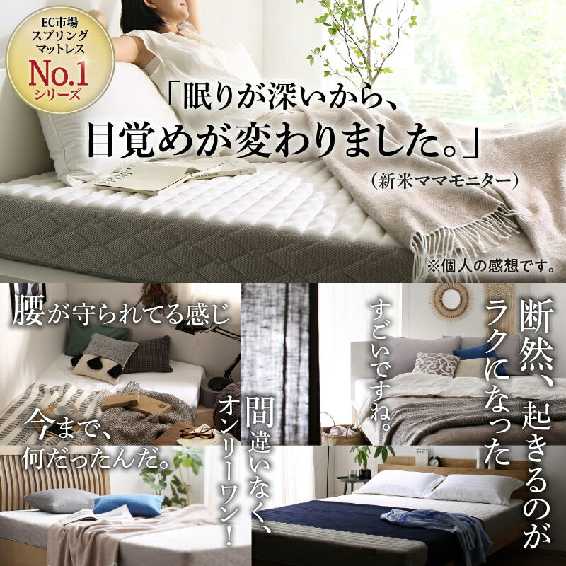 ゾーンコイルマットレス 抗菌防臭 防ダニ　高反発 硬め バランスタイプ zone-coil セミダブル 送料無料