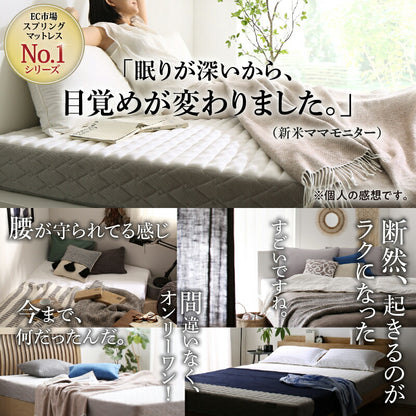ゾーンコイルマットレス 抗菌防臭 防ダニ　高反発 硬め バランスタイプ zone-coil セミダブル 送料無料