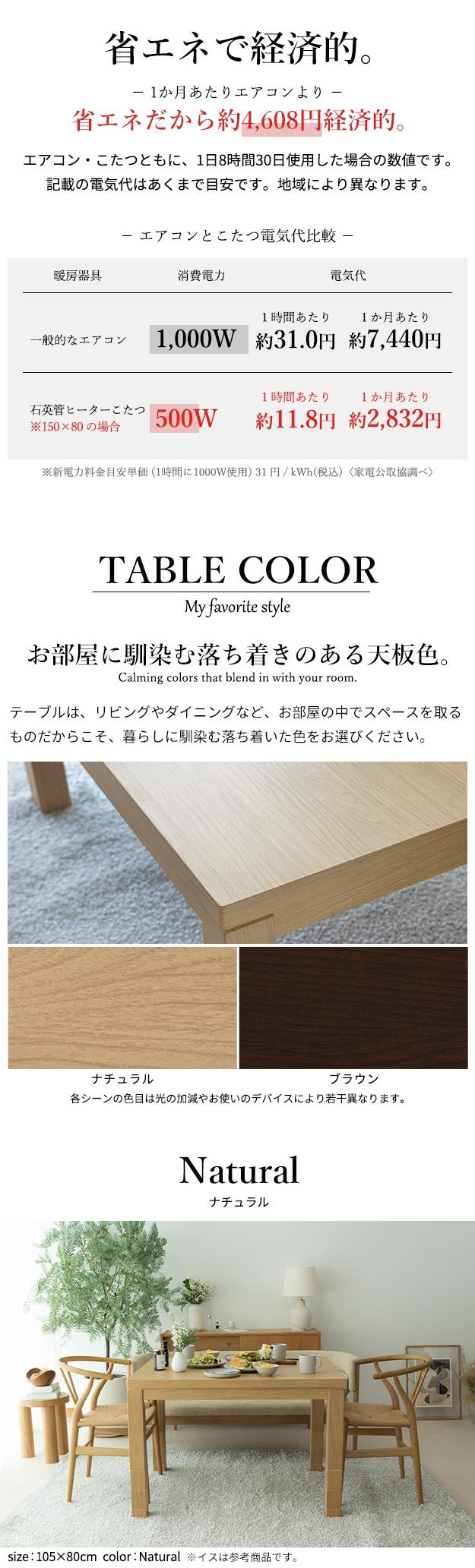 【新商品】パワフルヒーター 6段階に高さ調節できるダイニングこたつ 80x80cm+専用省スペース布団 2点セット 正方形 コタツ ダイニングテーブル 掛け布団