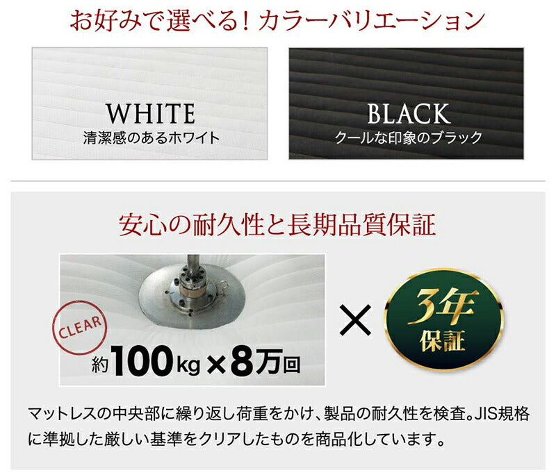 【新商品】組立設置付き 棚・コンセント付き収納ベッド General ジェネラル スタンダードポケットコイルマットレス付き ダブル 送料無料