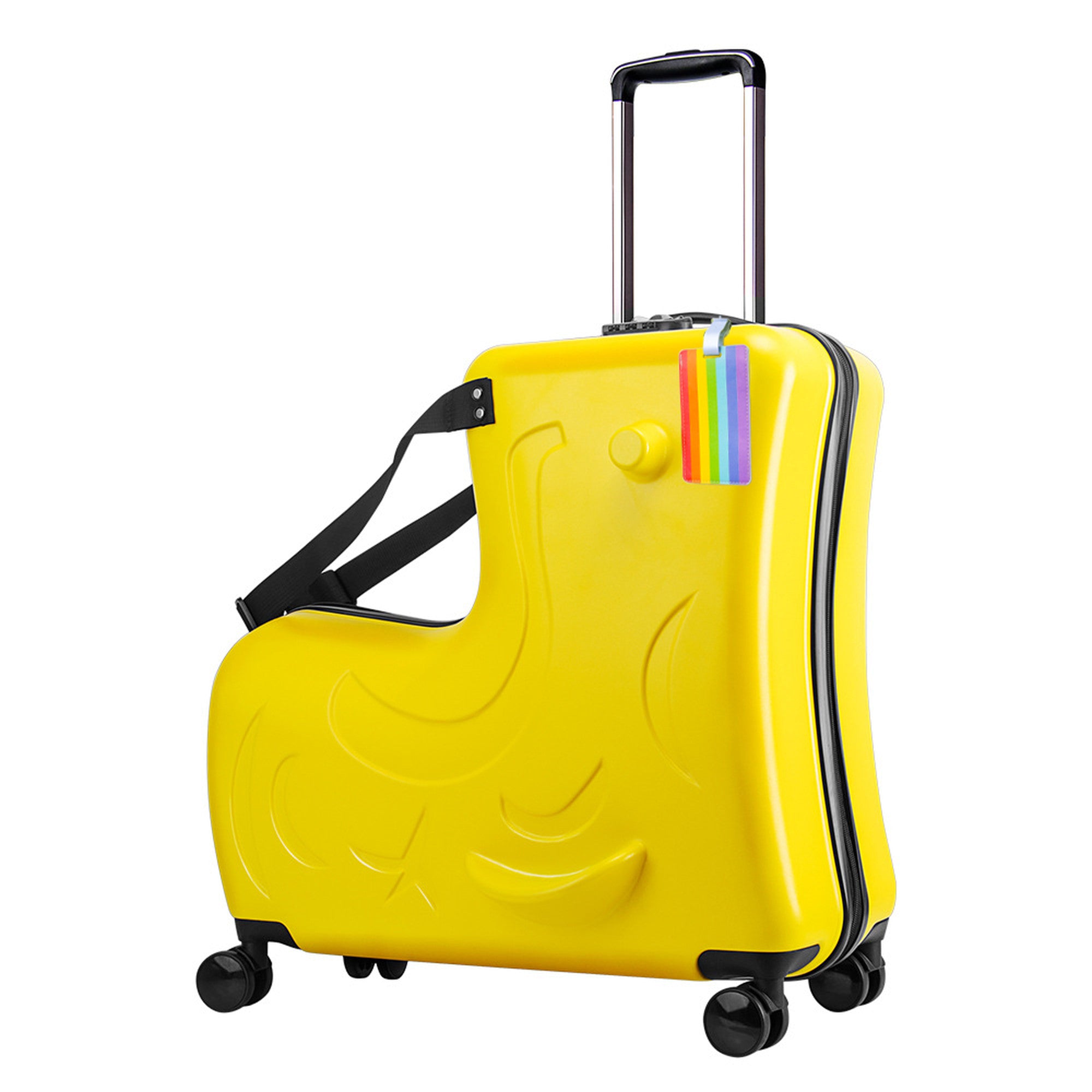 スーツケース 子供 用 乗れる 24インチ 21L オリジナルネームタグ付き