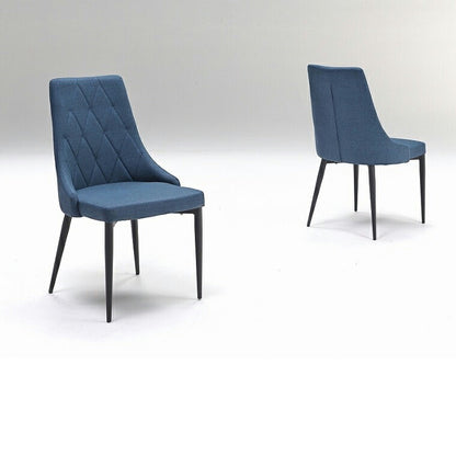 ダイニングチェア 2脚セット モダン ファブリック 北欧