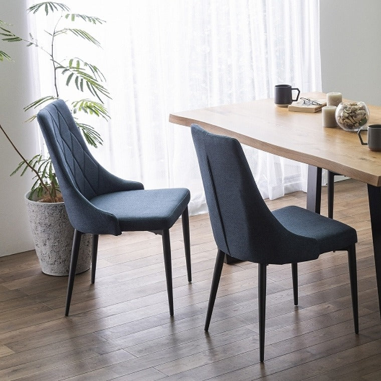 ダイニングチェア 2脚セット モダン ファブリック 北欧