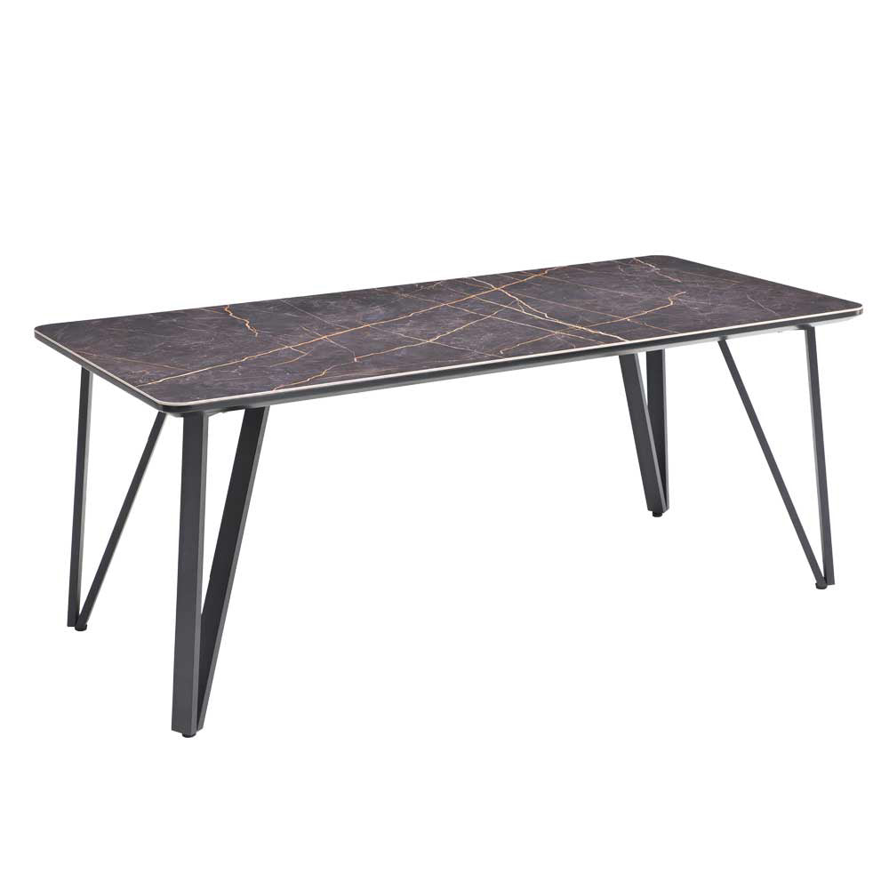 ダイニングテーブル 幅180cm 6人用 北欧 大理石柄