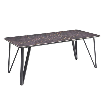 ダイニングテーブル 幅180cm 6人用 北欧 大理石柄
