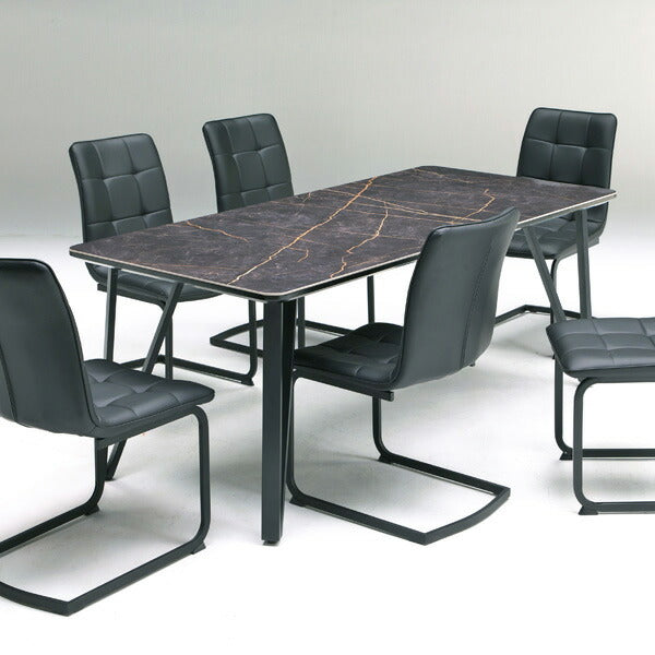 ダイニングテーブル 幅180cm 6人用 北欧 大理石柄